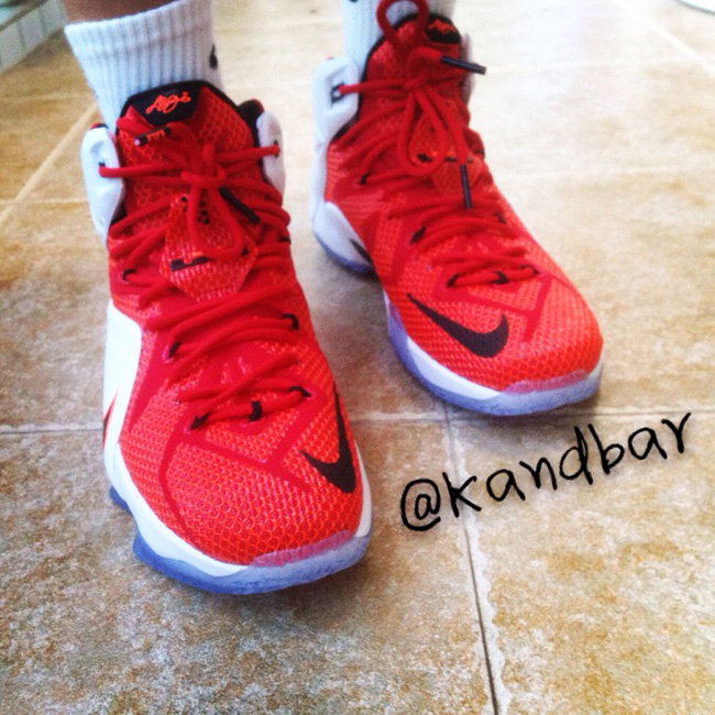684593-601,LBJ12,LeBron 12 684593-601 LBJ12 LeBron 12 “Lion Heart” 实物上脚展示