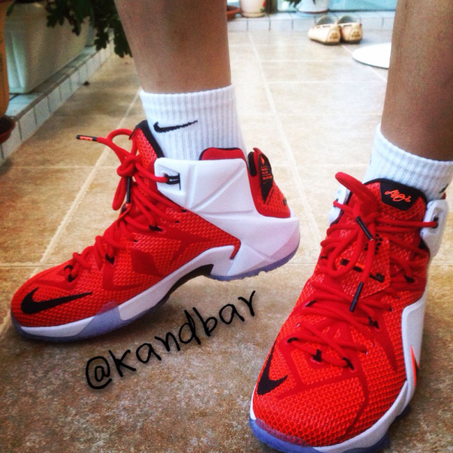 684593-601,LBJ12,LeBron 12 684593-601 LBJ12 LeBron 12 “Lion Heart” 实物上脚展示