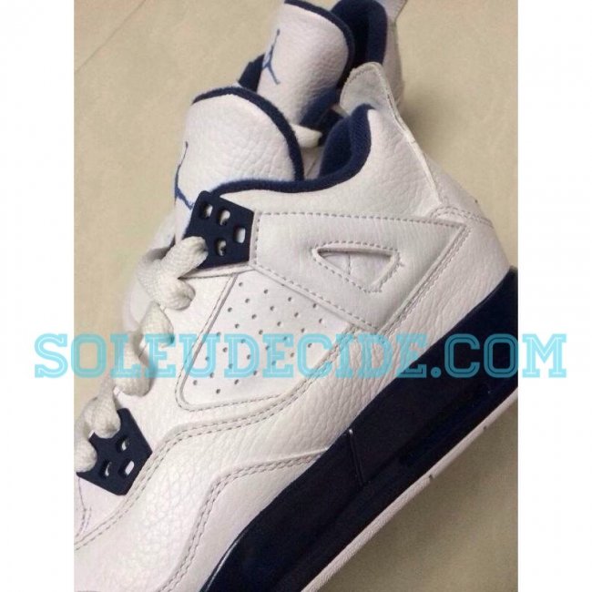 AJ4,Air Jordan 4 AJ 2015发售信息发布 Air Jordan 4 GS “Columbia” 2015 实物曝光