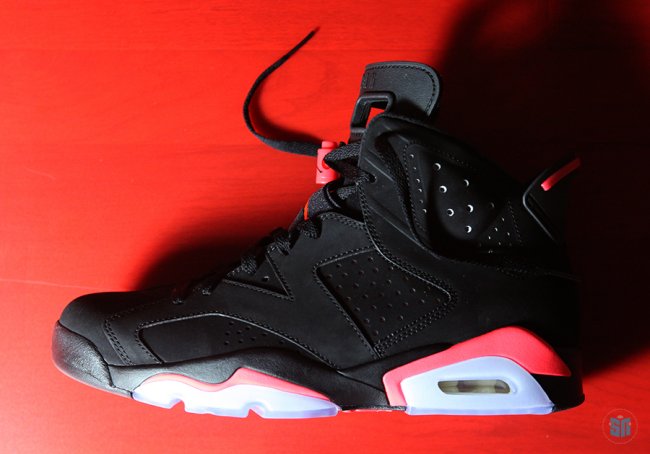 384664-023,AJ6,Air Jordan 6,AJ AJ6黑红384664-023发售日期 黑红 Air Jordan 6 “Black Infrared” 精美图赏