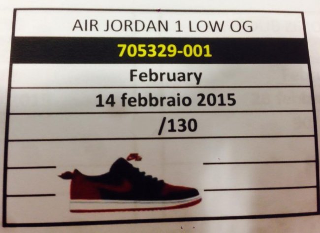 AJ1,Air Jordan 1  Air Jordan 1 Retro Low OG 2015 复刻发售信息
