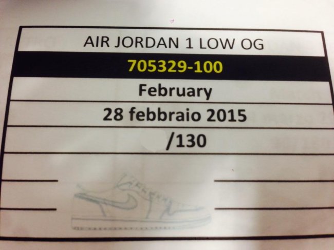 AJ1,Air Jordan 1  Air Jordan 1 Retro Low OG 2015 复刻发售信息