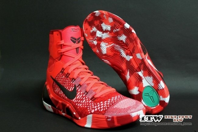 Kobe 9 Elite,Kobe 9 圣诞 Nike Kobe 9 Elite “Christmas” 清晰实物图赏