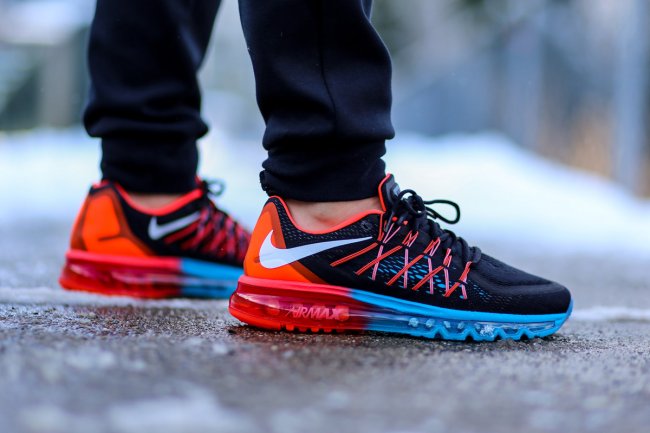 Nike Air Max 2015  Nike Air Max 2015 蓝红渐变配色上脚实拍