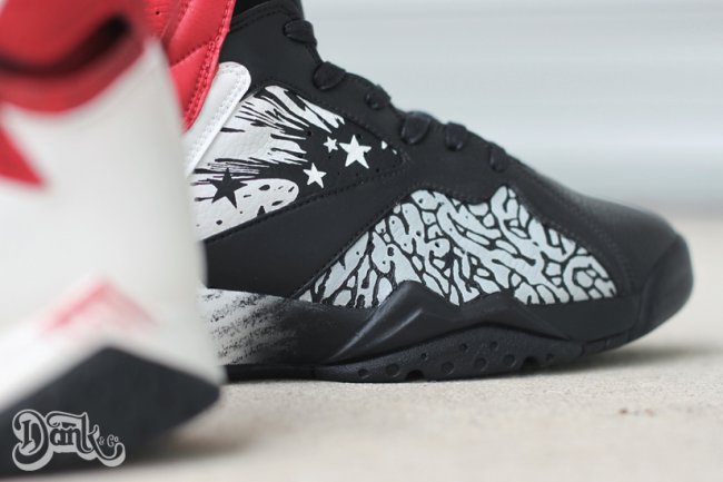 AJ7,Air Jordan 7,球鞋定制 AJ7球鞋定制 Air Jordan 7 “Dave White” 未来之翼定制鞋款欣赏