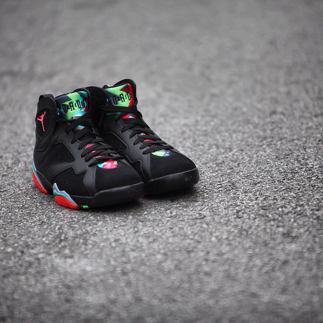 705350-007,AJ7,Air Jordan 7 705350-007火星人马文AJ7 Air Jordan 7 巴塞罗那之夜实拍欣赏
