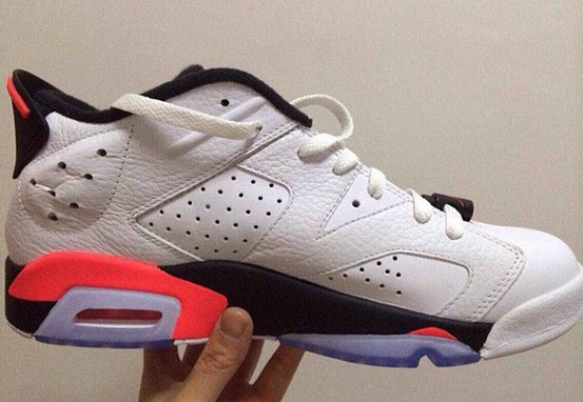 AJ6,Air Jordan 6 AJ6白红低帮 Air Jordan 6 Low “White Infrared” 将于 7 月发售