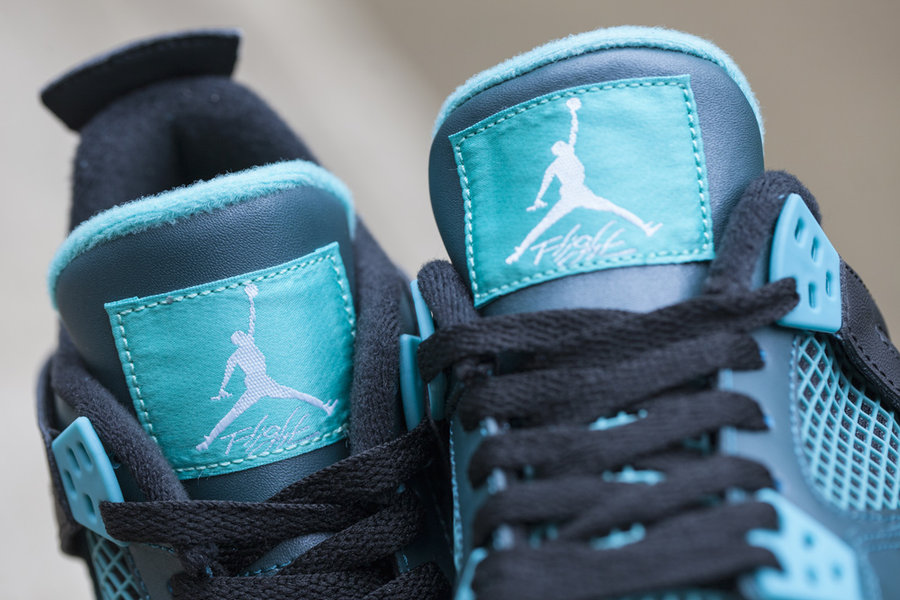 AJ4,Air Jordan 4 AJ4水绿 Air Jordan 4 GS ＂Teal＂ 女款实物欣赏