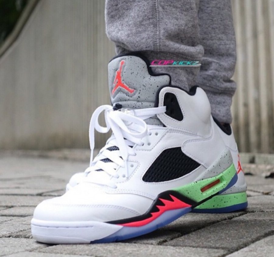 136027-115,AJ5,Air Jordan 5 136027-115 AJ5 Air Jordan 5 “Space Jam” 实物上脚展示