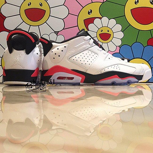 304401-123,AJ6,AJ6 Low,Air Jor 304401-123AJ6低帮 Air Jordan 6 Low “White Infrared” 全新实物图赏