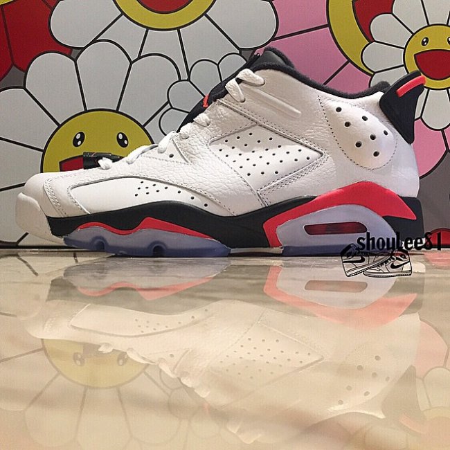 304401-123,AJ6,AJ6 Low,Air Jor 304401-123AJ6低帮 Air Jordan 6 Low “White Infrared” 全新实物图赏