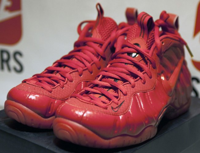 624041-603,Foamposite Pro,Foam 624041-603红泡 Nike Air Foamposite Pro “Red October” 实物细节图赏