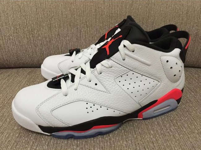 304401-123,AJ6,AJ6 Low,Air Jor 304401-123AJ6低帮 Air Jordan 6 Low “White Infrared” 更多实物图赏