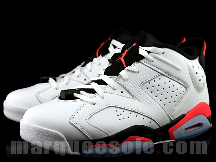 304401-123,AJ6,AJ6 Low,Air Jor 304401-123AJ6低帮 Air Jordan 6 Low “White Infrared”  白红实物新图