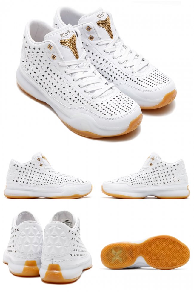 802366-100,Kobe 10 EXT Mid,Kob 802366-100 Kobe 10 EXT Mid “White/Gum” 实物新图亮相