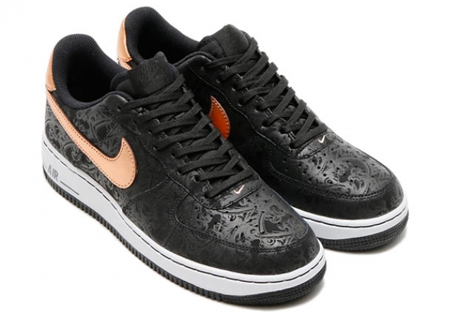 Nike,Air,Force,1,Low,黑色巴洛  Nike Air Force 1 Low 黑金巴洛克新色发售