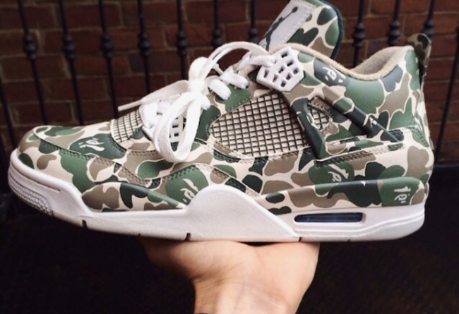 AJ4,Air Jordan 4 AJ4 Air Jordan 4 ＂BAPE＂ 私人定制鞋款