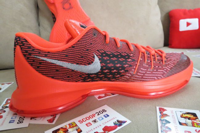 749375-610,KD8,Nike 749375-610杜兰特 Nike KD8 “Bright Crimson”清晰实物图赏