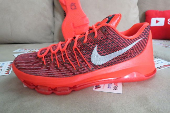 749375-610,KD8,Nike 749375-610杜兰特 Nike KD8 “Bright Crimson”清晰实物图赏