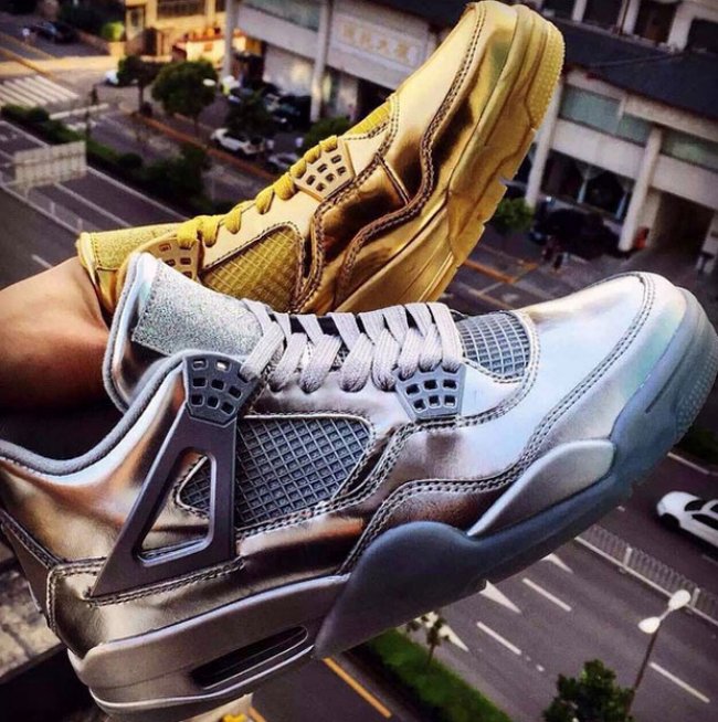 AJ4,Air Jordan 4 AJ4 Air Jordan 4 “Liquid Metal” 液态金属亮相网络