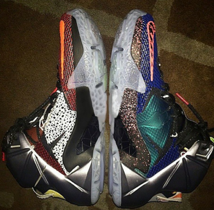 LBJ12,LeBron 12 LBJ12 LeBron 12 “What The” 整体实物图片曝光