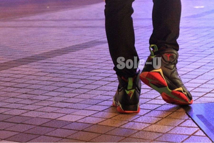 304775-029,AJ7,Air Jordan 7 304775-029AJ7火星人马丁 Air Jordan 7 “Marvin The Martian” 上脚实拍