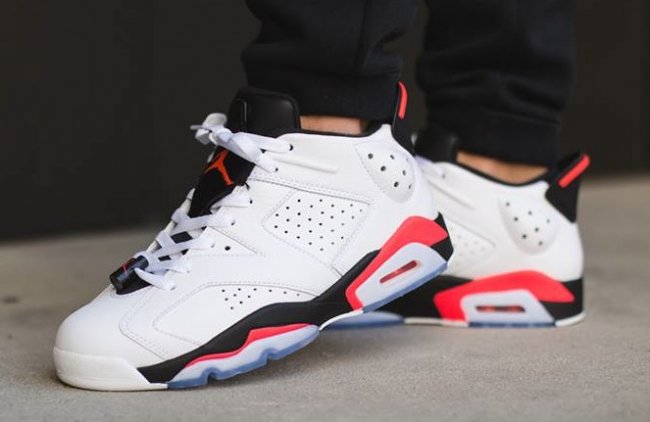 304401-123,AJ6,AJ6 Low,Air Jor 304401-123AJ6低帮 Air Jordan 6 Low “Infrared23” 上脚实拍