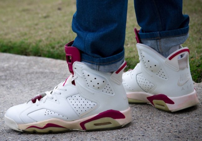 AJ6,Air Jordan 6 AJ6发售信息 Air Jordan 6 “Maroon” 2015 款实物曝光