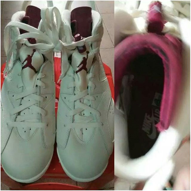 AJ6,Air Jordan 6 AJ6 Air Jordan 6 “Maroon” 更多实物图片曝光