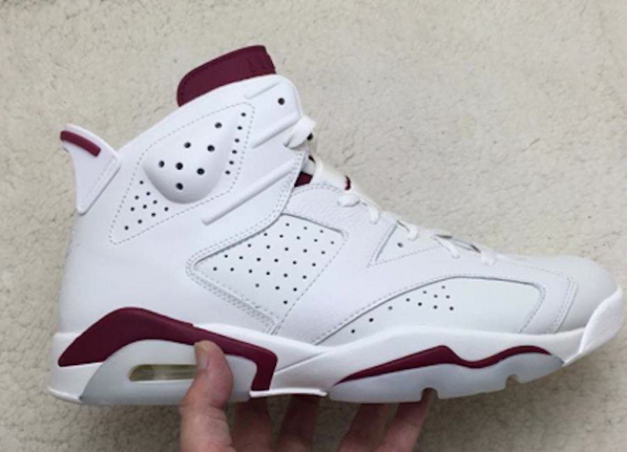 384664-116,AJ6,Air Jordan 7 384664-116AJ6 10 月发售，Air Jordan 6 “Maroon” 活力回归！