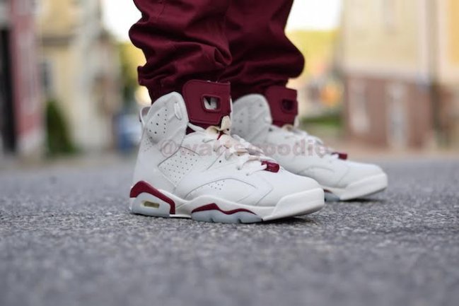 Aj 6 maroon best sale