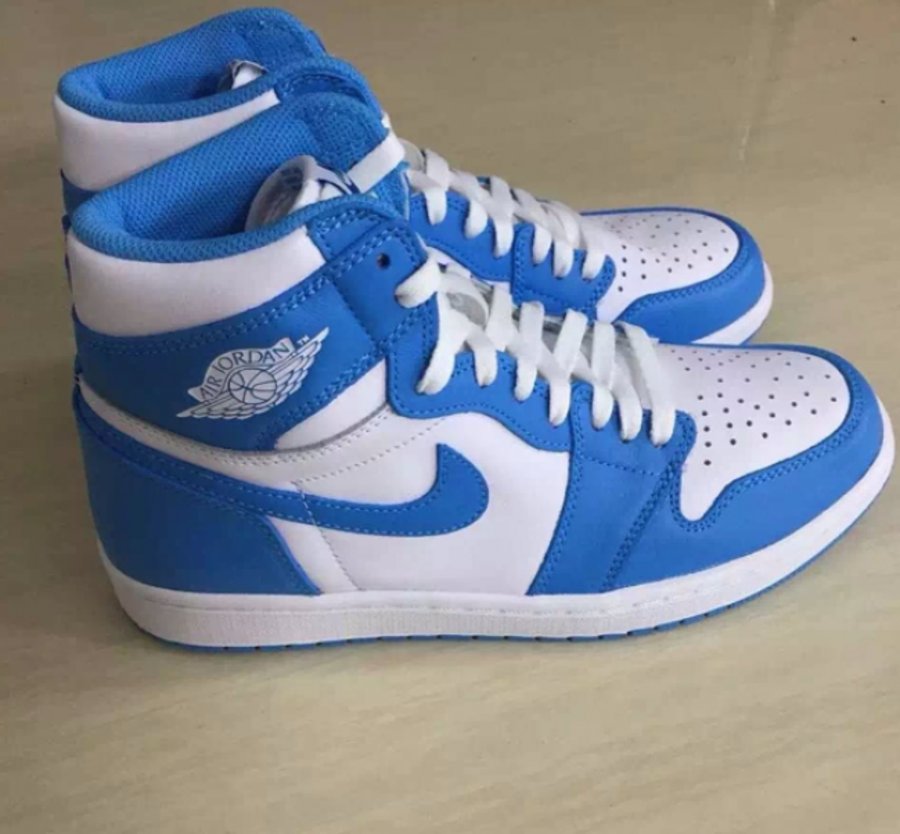 AJ1,Air Jordan 1 AJ1 北卡蓝 Air Jordan 1 Retro High OG “UNC” 全新实物图赏