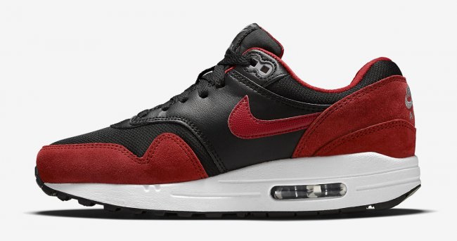 Air Max 1,Nike 555766-048 Nike Air Max 1 GS “Bred” 黑红发售