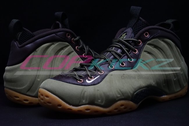 575420-200,Foamposite One,Foam 575420-200橄榄喷 Nike Air Foamposite One PRM “Olive” 实物新图近赏