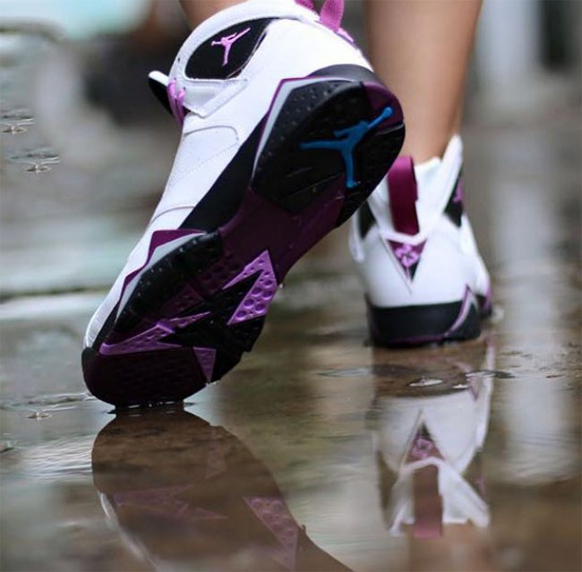 442960-127,AJ7,Air Jordan 7 442960-127AJ7 Air Jordan 7 GS “Fuchsia Glow” 上脚实拍