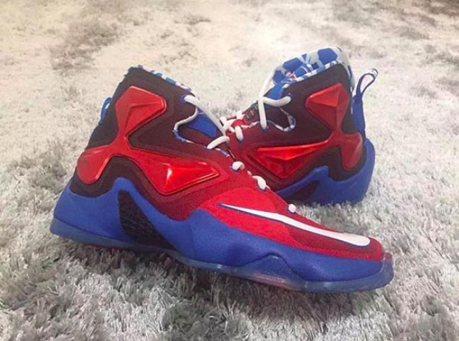 LBJ13 LBJ13发售日期发售价 LeBron 13 GS “美国队长” 配色实物新图