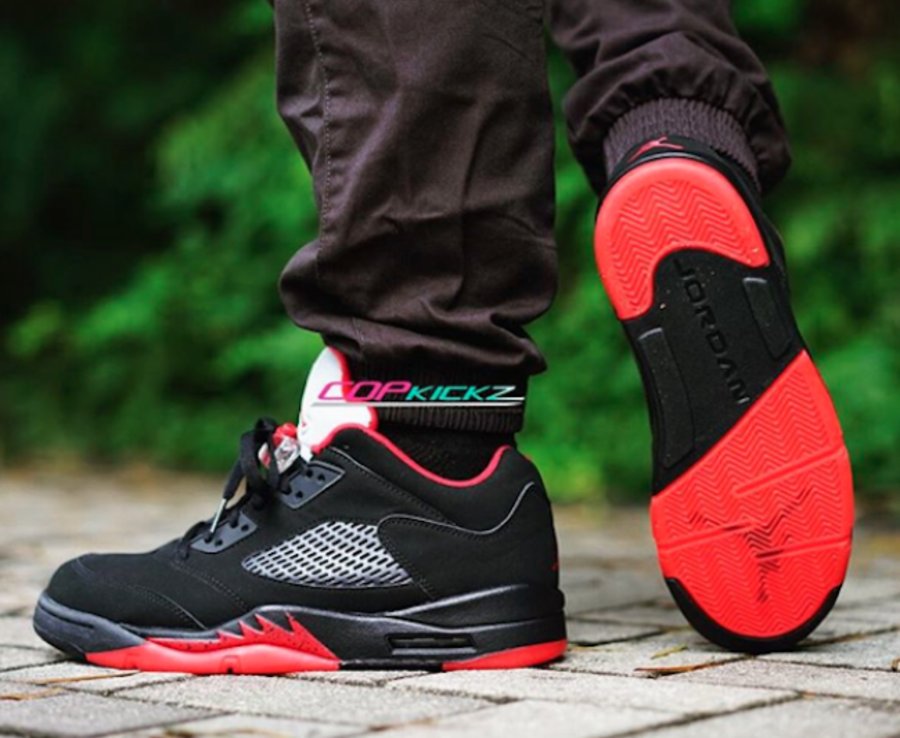 819171-001,AJ5,Air Jordan 5 819171-001AJ5低帮 Air Jordan 5 Low “Alternate ’90” 上脚实拍