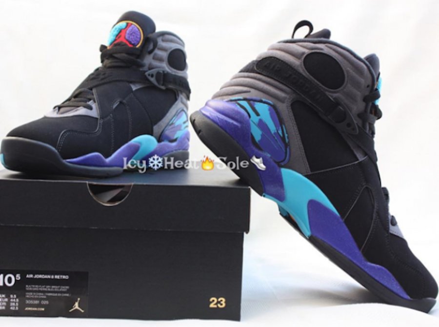 305381-025,AJ8,Air Jordan 8 305381-025AJ8 Air Jordan 8 “Aqua” 2015 款实物新图