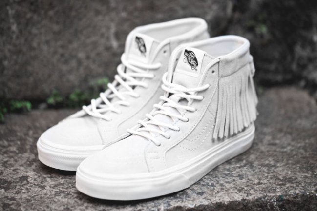 Sk8-Hi Suede Moc,Vans  流苏风 Vans Sk8-Hi Suede Moc 新色登场