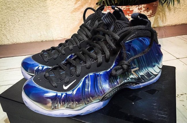 575420-008,Foamposite One,Foam 575420-008 Nike Air Foamposite One “Blue Mirror” 惊艳亮相