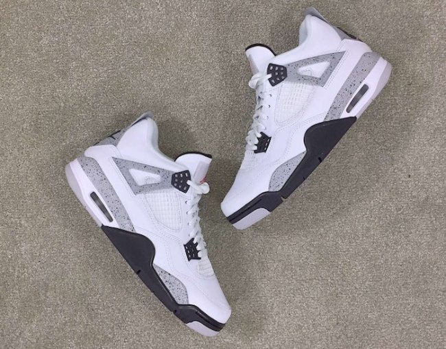 308496-104,AJ4,Air Jordan 4 308496-104AJ4 Air Jordan 4 OG ’89 “White Cement” 新图近赏