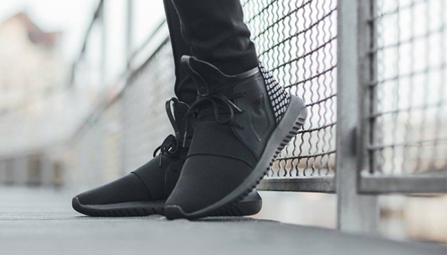 Tubular Defiant,Tubular  adidas Tubular Defiant “Black” 上脚实拍