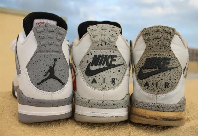 新老对比，Air Jordan 4 “White Cement” 白水泥308496-104AJ4 球鞋资讯