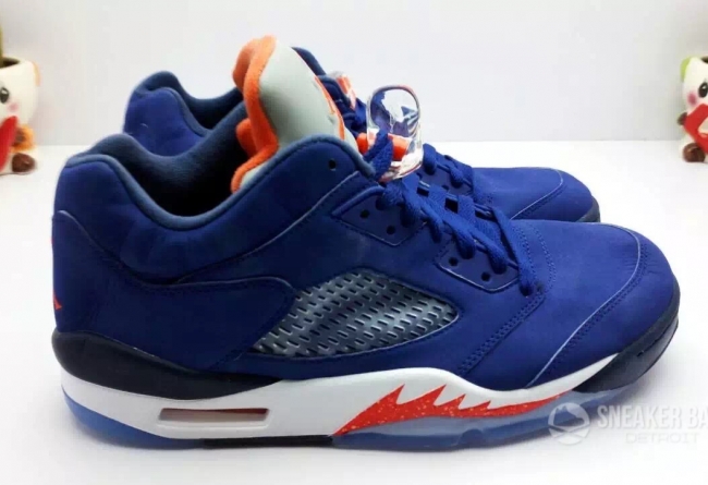 819171-417,AJ5,Air Jordan 5,Ai 819171-417AJ5低帮 Air Jordan 5 Low “Knicks” 实物新图