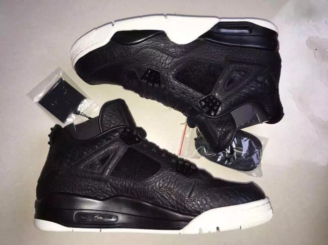 819319-010,AJ4,Air Jordan 4 819139-010AJ4 Air Jordan 4 Retro Premium “Black Leather” 实物新图