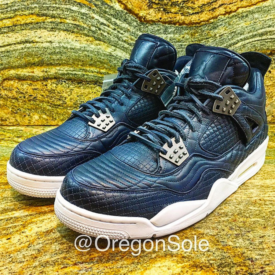 AJ4,Air Jordan 4,Premium  Air Jordan 4 Premium “Navy Blue” 海军蓝全新图片