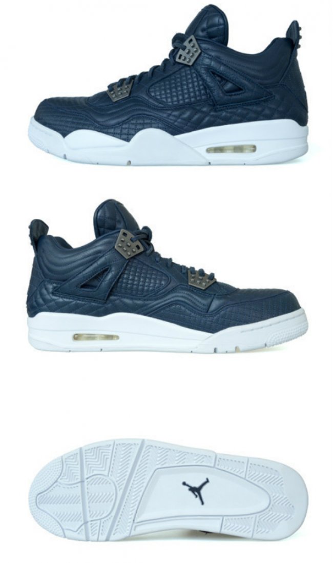 AJ4,Air Jordan 4 AJ4 2016发售信息 海军蓝 Air Jordan 4 Premium “Navy Blue” 实物新图