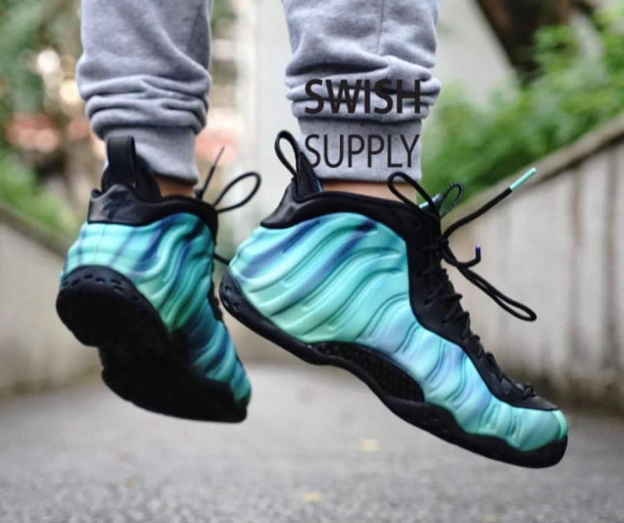 840559-001,Foamposite One,Foam 840559-001极光喷 Nike Air Foamposite One “Northern Lights” 上脚新图