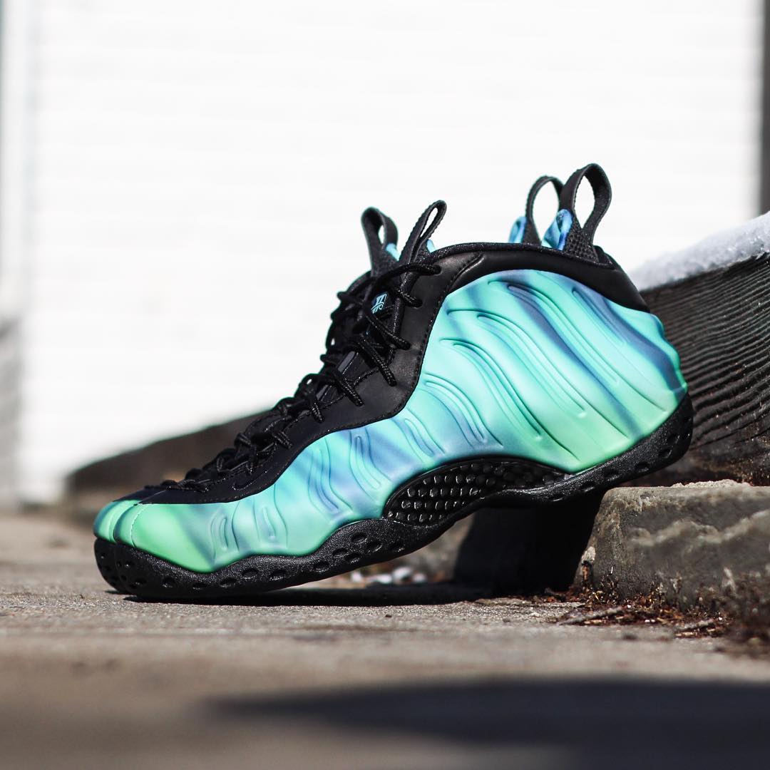 840559-001,Foamposite One,Foam 840559-001极光喷 极光喷 Nike Air Foamposite One “Northern Lights” 上脚