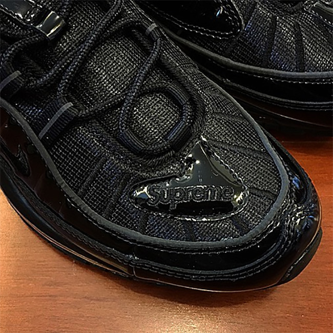 Supreme,Air Max 98  Supreme x Nike Air Max 98 “Black” 全新实物图片